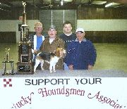 Mollie won the ky Houndmans